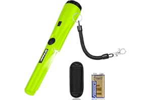 Flintronic Mały wykrywacz metalu, przenośne urządzenie do wykrywania metalu IP66 wodoszczelne, pinpointer wykrywacz metalu z kaburą, wskaźnikiem LED i baterią 9V, do poszukiwania złota, biżuterii