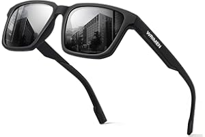 Wrimen Polarisiert-Sonnenbrille-Unisex-Sonnenbrille-Herren-Damen-Sonnenbrillen-Sonnenbrille Schwarz-UV400 Schutz Retro Klassische Polarisierte Sonnen brille für Reisen Camping