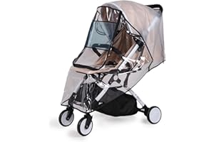 bemece Regenschutz für Kinderwagen, Regenverdeck für buggy, Bequemes Zugangsfenster, Gute Luftzirkulation, Schadstofffrei