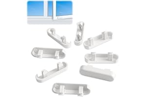 TINSHOW 20 PCS White Window Drainage Cover Caps 25mm Weep Hole Covers UPVC Double Glazing Caps Plastic Window Sill Covers Decorative Covers Drainage Hole Cap Replacement for Windows Accessories