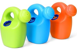 Anzmtosn Lot de 3 arrosoirs de jardin pour enfants - Bouteille d'eau - Jouet de bain respectueux de l'environnement - Matériau épais - Ensemble cadeau complet pour piscine, jardin