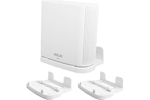 BECEMURU Uchwyt do montażu ściennego, Huafly Stabilność, ABS, uchwyt ochronny, stojak osłona routera, do ASUS ZenWiFi AC/AX, cały dom, trójpasmowa siatka, system WiFi 6 (CT8/XT8) (biały, 2 sztuki)