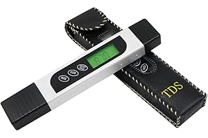 QiCheng&LYS Water Quality Meter, Professional TDS Digital Water Tester with LED Display, Handheld 0-9990 ppm TDS Measurement, Water Tester Ideal for Drinking Water, Aquariums and More (199)