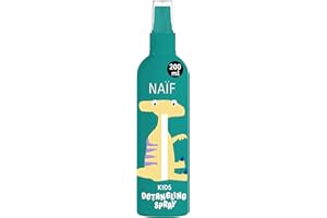 ‎NAÏF Naïf – Entwirrspray für Kinder ab 3 Jahren – Für weiches, leicht kämmbares Haar – Sanfte Formel – 0% SLES – Dermatologisch getestet – 200 ml