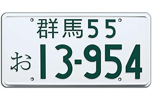 CELEBRITY MACHINES Initiale D | 13-954 | Plaque d'immatriculation en métal estampé