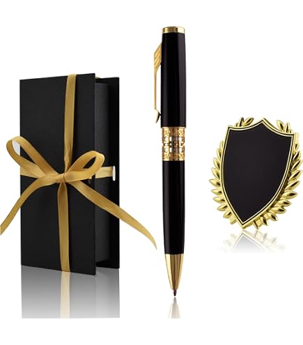 Stylo Personnalisable Avec Gravure - Recharges Incluses - Coffret Cadeau Luxe - Pointe 0.5mm