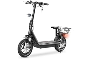 URBETTER Patinete Electrico para Adultos, Neumáticos de 12" Patinetes eléctricos, Batería 11Ah 48V Scooter Eléctrico Plegable con Doble Sistema de Frenado - M5 Pro
