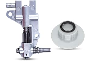 Haishine Bomba de Aceite para 5200 4500 5800 52CC 45CC 58CC Motosierra Piezas de Repuesto con Turbina de Motosierra Apto para Sierras de Gasolina