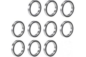 TUZUK 10 Stück 6703-2RS Kugellager Abgedichtet 17x23x4mm Vorgeschmiert/Chromstahl/Gummi Doppeldichtung, 6703RS Rillenkugellager