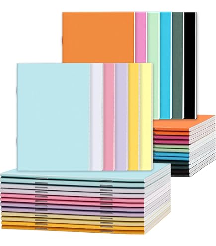 Yoosso 16 stuks A5-notitieboek, gelinieerde notitieboeken, 32 pagina's, kleurrijk notitieblok, effen notitieboek voor schrijven en notities maken Yoosso 16 stuks A5-notitieboek, gelinieerde notitieboeken, 32 pagina's, kleurrijk notitieblok, effen notitieboek voor schrijven en notities maken