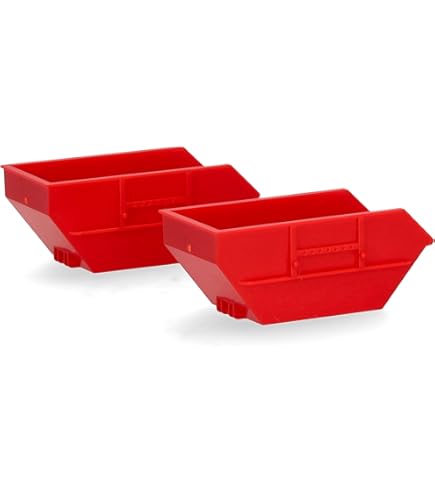 Herpa 054621 - Set 2 Cassonetti / Container Grandi Blu Scala 1:87 (H0) - Nuovo In Confezione