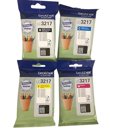 NEXTPAGE Cartouches D'encre Compatibles Brother LC3219XL – Lot De 4 Noires – 3000 Pages – Pour MFC-J5330DW, J6930DW, Etc.