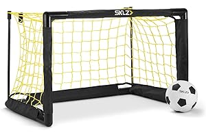 SKLZ Mini bramka, zawiera 12 cm, łatwa w montażu ramka, biała i żółta
