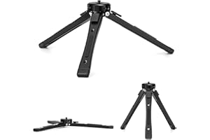 Zeadio Hochleistungs-Metall Kamerastativ - Universales Mini-Tischstativ für Kamera, Gimbal, Action-Cam, Camcorder, Mikrofon, LED-Licht UVM. (40kg Tragkraft)