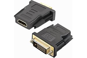 pjp electronics DVI male to HDMI female M/F Converter Adapter LCD HDTV DVD 24+1 Pin DVI-D to 19 Pin HDMI (hdmi female to dvi male adapter)