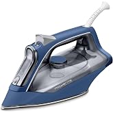 Rowenta Effective+, Steam Iron, Steam Stroke 120 g/min, Blue | Power 2400W, Anti-scratch stainless steel sole, Autosteam tech