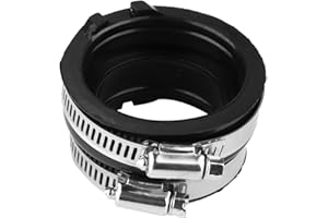 MADEZZ Adaptador de colector de admisión de Carburador, Interfaz de carburador Adaptador de colector de admisión de carburador Junta Conjunta para Grizzly 600 1998-2001