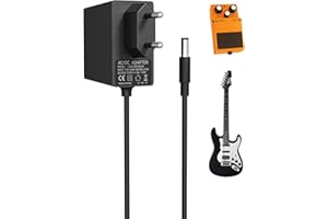 BINAMAO 9V 1A Netzteil für Gitarren Pedale, für Boss Gitarreneffekte Gitarrenpedale Elektrische Klaviertastatur, Roland Musikinstrumente, Casio Keyboard, ME-80-70-25 ME-50B GT-100 GT-1, Buchse 5,5mm x 2,1mm