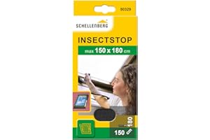 Schellenberg 50329 150 x 180 cm Fly Screen - White/Dark Gray