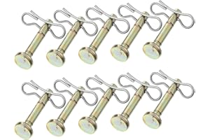 Angoily Jeu de goupilles de cisaillement et de goupilles fendues adaptées à la souffleuse à neige, goupilles de cisaillement de remplacement, pièces de souffleuse à neige, 20 pièces