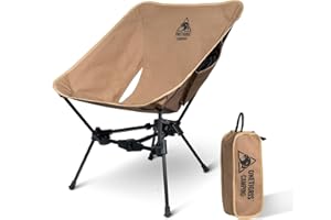 OneTigris Tigerblade Camping Chair, Lightweight Folding Backpacking Hiking Chair, Compact Portable 330 lbs Capacity