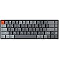 Keychron K6 68-Keys Compact Keyboard, Wireless Bluetooth/Wired Mechanical Keyboard with RGB Led Backlit Aluminum Frame Compatible with Mac Windows, Gateron Blue Switch