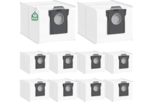 ISINLIVE 10 Pack X40/X50 Ultra Staubbeutel für Dreame X40/X50 Ultra/ L10s Pro Ultra Heat /L40 Ultra /L10s Ultra Gen 2/Mova E30 Ultra/P50 Pro Ultra Staubsauger, 3,2L Ersatzbeutel mit großem Fassungsvermögen