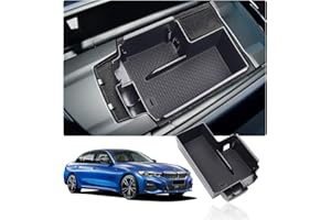 YEE PIN organizer do przechowywania, z matą antypoślizgową do BMW serii 5 G30 G31 G38 2020-2021, do konsoli środkowej, schowek do podłokietnika, akcesoria samochodowe (seria 5 2020)