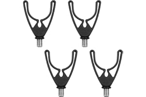 NURHORE 4 Pcs Fish Pole V Back Rests, Durable Carp Fishing Butt Rests, Heavy Duty Butt Rest, Fishing Accessory, Fits All Rod Pods & Bank Sticks