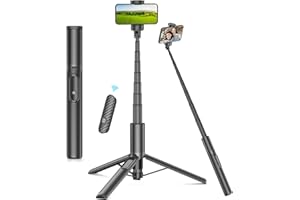 Gahenwo Selfie Stick, 60" Phone Tripod with Remote, Extendable All-in-1 Tripod Stand for travel/Filming Video Vlogging compatible with 4"-7" iPhone/Android