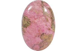 Lovionus89 Rhodonit Sorgensteine,Natürliche Oval Palme Tasche Heilkristall Massage Spa Energiestein