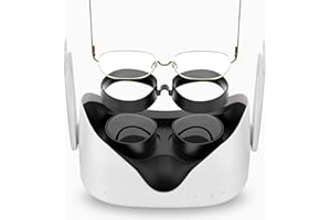 SUPERUS Lens Protector Compatible with Oculus/Meta Quest 2, Glasses Spacer - Anti-scratch VR Accessories to Prevent Your Glasses from Scratching VR Lenses (Black)