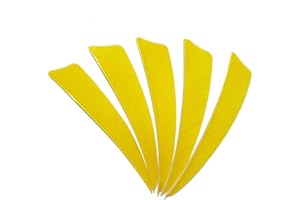 SHARROW 50pcs Plume de Flèche 4 Pouces Naturelle Fletching pour Tir à l'arc Chasse