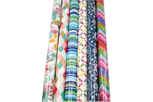 PARENCE.- Rollo de papel de regalo / 2mx70cm - moderna de gran ancho - Patrón aleatorio (descubre tu rollo en recepción)