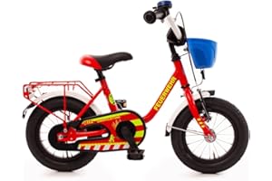Bachtenkirch Kinderfahrrad 12,5'' Feuerwehr rot-gelb