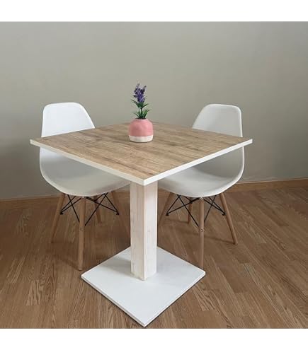 Plateau De Table HPL Résistant Gruppo Maruccia - Imperméable Anti-Rayures Intérieur Extérieur (Forêt, 80x80 Cm)