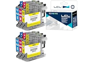 LCL kompatybilny wkład atramentowy LC-221 LC221 LC-223 LC223 XL LC223C LC223M LC223Y (2cyjan 2Magenta 2żółty) zamiennik dla Brother MFC-J4420DW J4620DW J4625DW J5320DW J5620DW