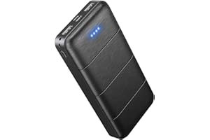 PUOPUO Power Bank 26800mAh Externer Handyakku: 22,5W Fast Charge Powerbank USB C PD20W Schnell Aufladende Akkupack mit 3 Ausgängen & 2 Eingängen für Smartphones Mehr