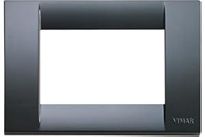 Vimar serie idea - Placa classica 3 módulo plastico idea gris grafito