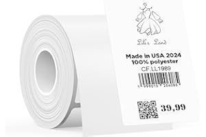 ‎SUPVAN SUPVAN Etiketten selbstklebend wasserfest für T50M Etikettendrucker (50 mm x 80 mm), 100 pro Rolle, schwarz auf weiß