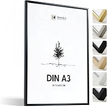 Online-GalleryKing Bilderrahmen 21x17 Cm – Grau Gewischt, Mit Entspiegeltem Kunstglas & MDF-Rückwand