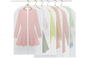 BREEZO 6 Stücke Kleidersack - inkl. 3 von 120 x 60 cm und 100 x 60 cm Anzugsack Kleiderhülle Anzughülle aus atmungsaktivem Material - erstklassiger Schutz für Ihre Anzüge und Kleider