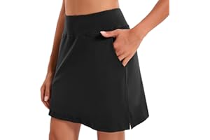 Oyamiki Skorts for Women UK Athletic Tennis Skirt with Shorts Casual Pockets Golf Skort High Waist Workout Summer Skirts