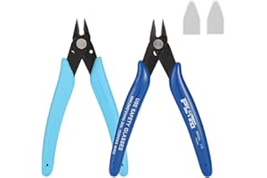 PALUDO 2 Stück Mini Drahtschneider │ Elektronik Seitenschneider │ Kabelschneider Schneidzange │ Multifunktionale Schneidezange Abgewinkelter Schneide Bündiger │ für Handwerk Schmuckherstellung