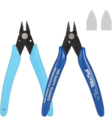 3 Pezzi 4.5 Pollici Pinza Da Taglio Diagonale Nere-Tronchesi Diagonali Precisione Per Stampa 3D, Elettronica, Modelli In Plastica, Gioielli, Casa-Rapide E Facili Tronchesi Diagonali - Foto 2