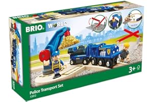 RAVENSBURGER BRIO World - Police Transport Train Set