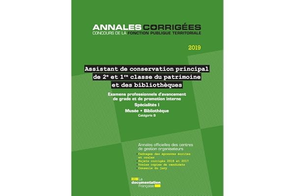 Assistant de conservation principal du patrimoine de 1re et 2e classe