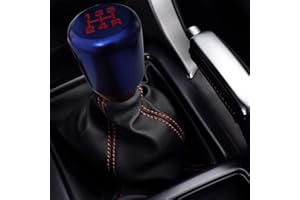 Nirananda Manual 5 Speed Universal Gear Stick Shift Knob Racing for JDM Aluminum Shifter (Blue)