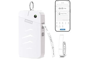 ORGSTA S001 Etikettendrucker Selbstklebend Etikettiergerät Bluetooth 2000 mAh Etikettiermaschinen Beschriftungsgerät Ettikettiergeraet Label Printer Sticker Maker