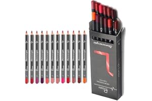 YITLA 12 Colors Matte Lip Liner Pencil Waterproof Long Lasting Matt Velvet Lipstick Pen for Women Lady Girls